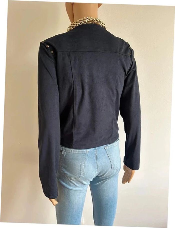 Veste bleue marine neuve en suédine LolaLiza taille 36 (valeur 50€) - photo numéro 8