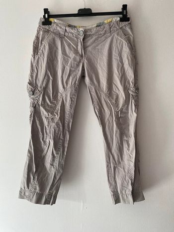 Pantacourt gris femme T36