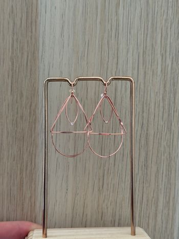 Boucles d'oreilles rose gold 