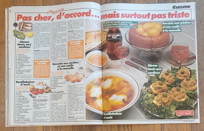 Ancien magazine femme actuelle n°5 années 80 vintage - photo numéro 14