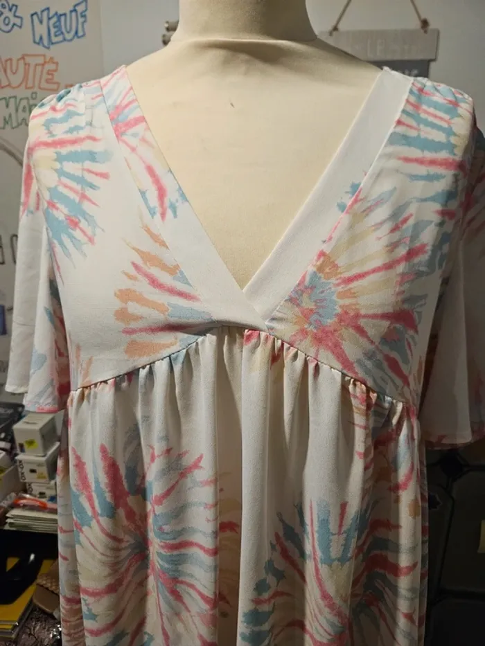 Robe estivale 36 38 couleurs pastels Les Petites Fleurs 🌸 #lora11femme38 - photo numéro 2