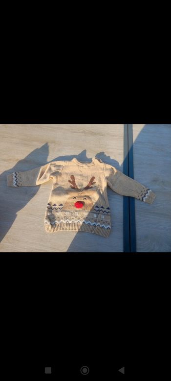 Pull garçon noël 12 mois