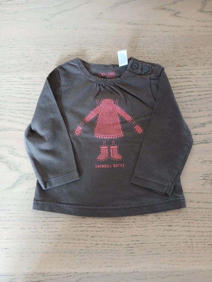 Tee-shirt fille 6 mois - photo numéro 6