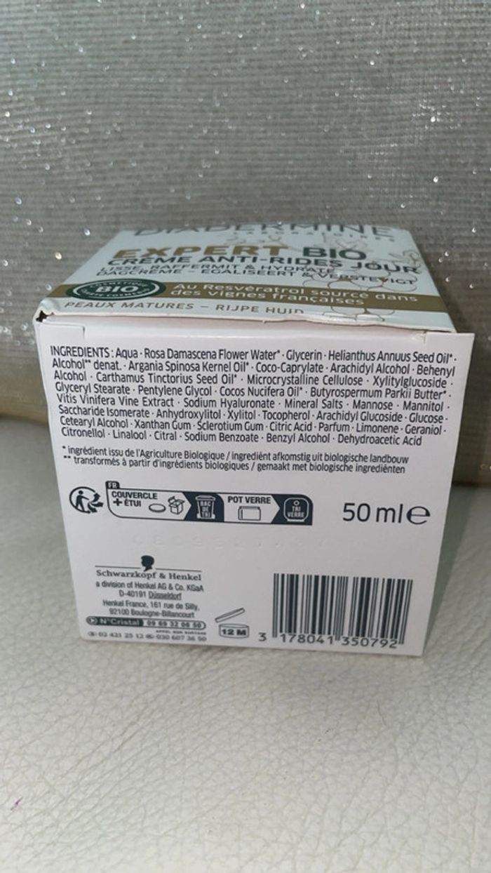 Crème anti-rides jour Diadermine Expert BIO - Neuve ! - photo numéro 5