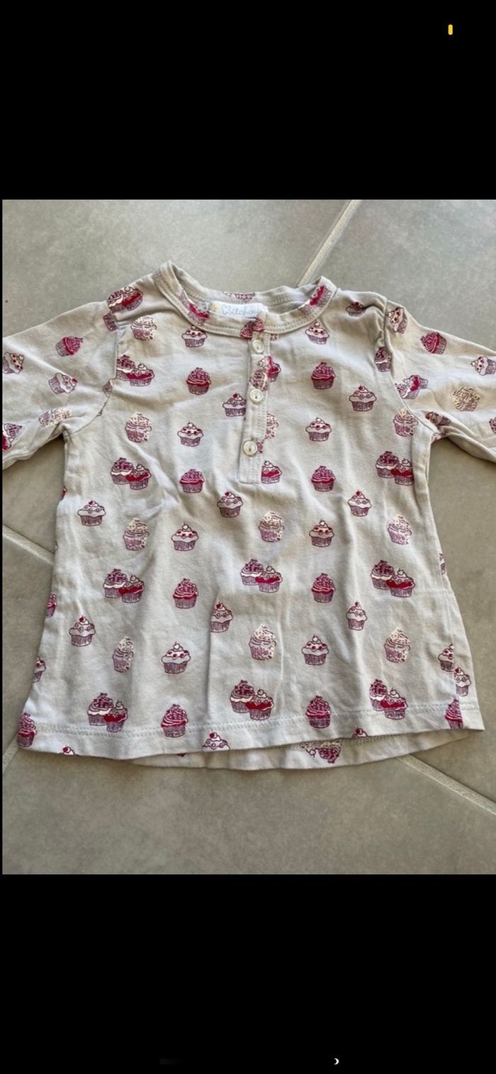 Tee shirt manches longues 3 mois - photo numéro 3