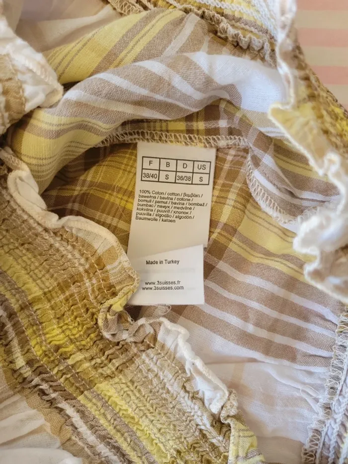 Joli haut a carreaux 38/40 - photo numéro 3