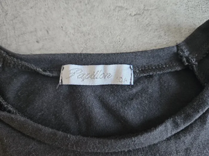 T-shirt à manches courtes fille - Taille 10 ans - Papillon - Noir et rose - photo numéro 3