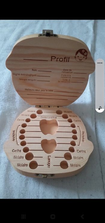 Boîte à dents fille