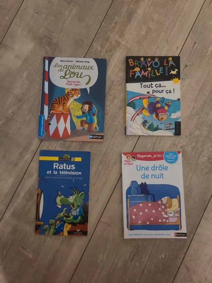 Lot de 4 livres de premières lectures