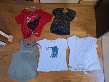 Lot 5 t-shirts femme taille M