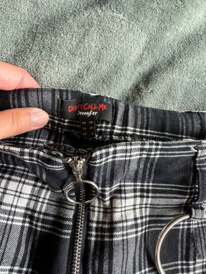 Pantalon à carreaux taille haute - photo numéro 8