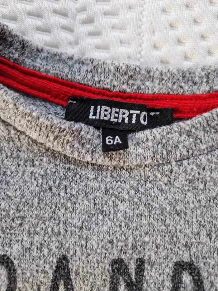 Pull léger fille Liberto gris raleuses 6 ans - photo numéro 4