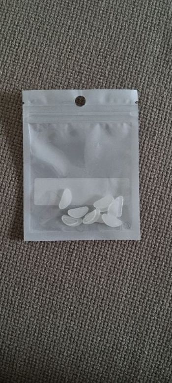 5paires de coussinets de nez en silicones transparentes pour lunettes