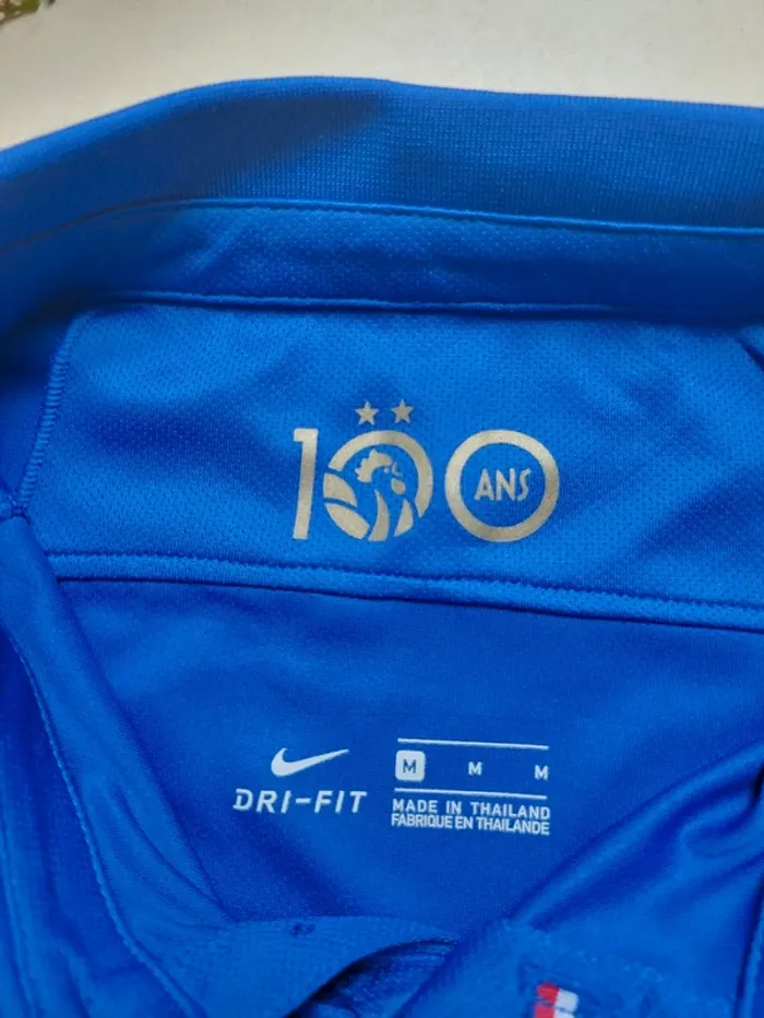 Maillot de foot de l'équipe de france edf 100ans spécial M neuf - photo numéro 4
