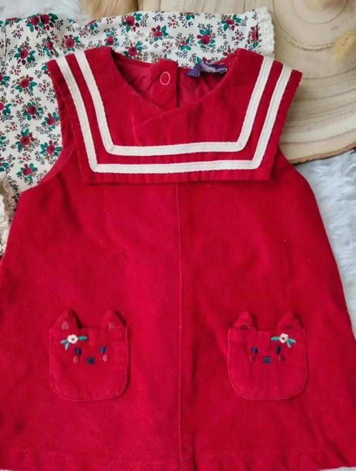Ensemble complet 4 pièces sergent major fille 3 mois 🎀 - photo numéro 3