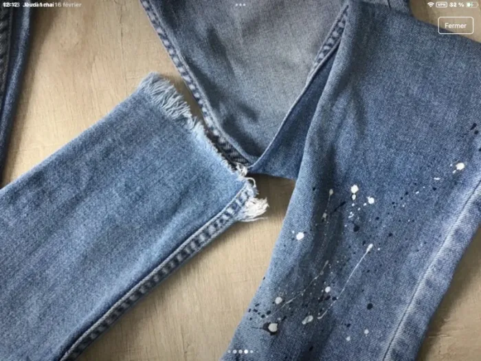 Jean mango effet destroy - photo numéro 4