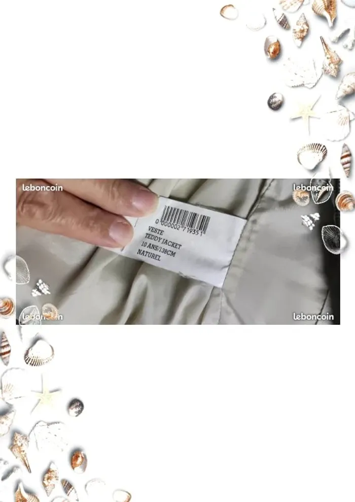 Blouson Teddy beige dpam 10 ans - photo numéro 2