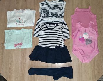 Lots de vêtements bébé fille taille 6/9 mois