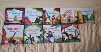 Lot 9 livres "en avant la musique"