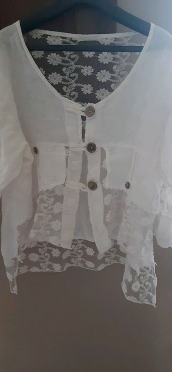 Très joli top neuf taille xl / veste fine ideale cérémonie