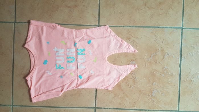 T shirt été fille 3 ans pêche In extenso