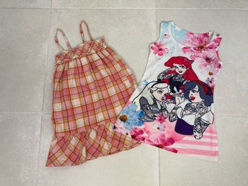 Lot 2 robes + 1 ensemble haut/short
