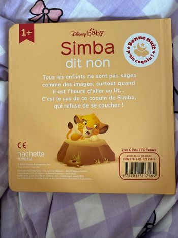 Disney Baby Simba dit Non
