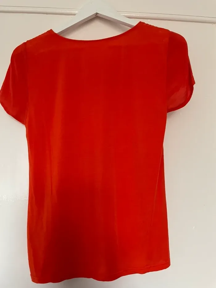 Tee-shirt manches courtes  orange Sud Express - photo numéro 2