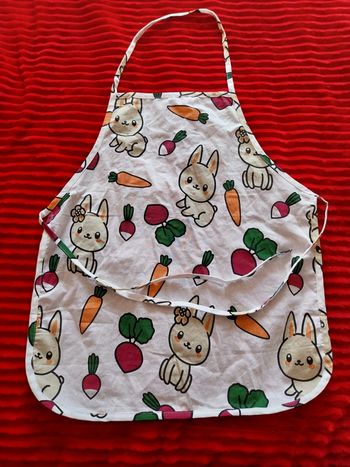 Tablier lapin légumes