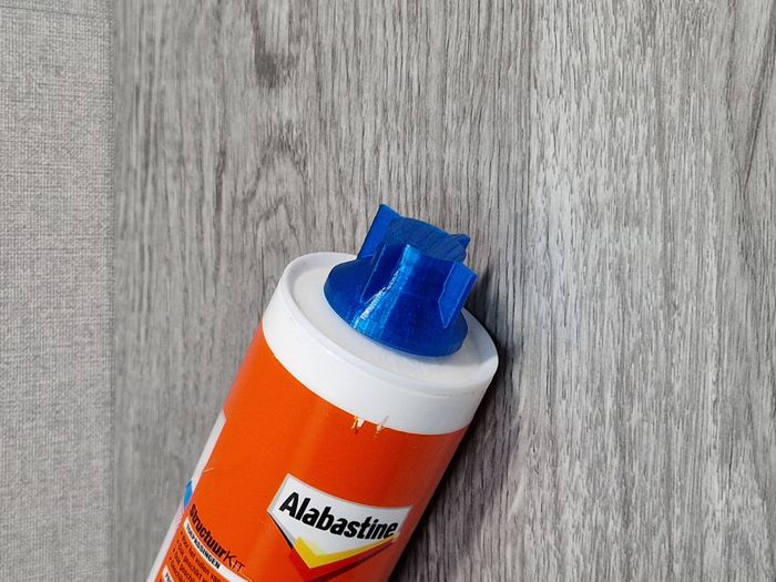 10 bouchons Bleus pour cartouche de silicone / colle / mastic - photo numéro 2