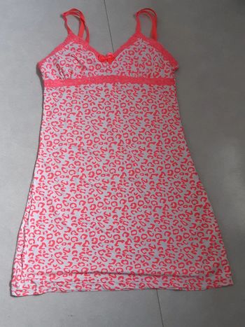 Nuisette blanche/rose fluo T.s