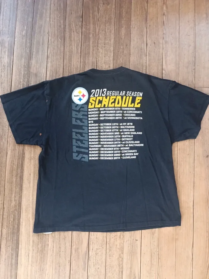 T-shirt NFL Steelers Team Apparel 2013 Game Schedule Pittsburgh
Steel Curtain - photo numéro 4