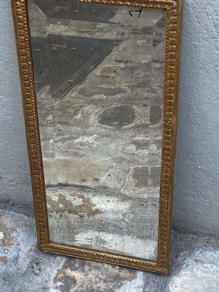 Miroir ancien dorée époque Louis 14 taille 26x53 ex état