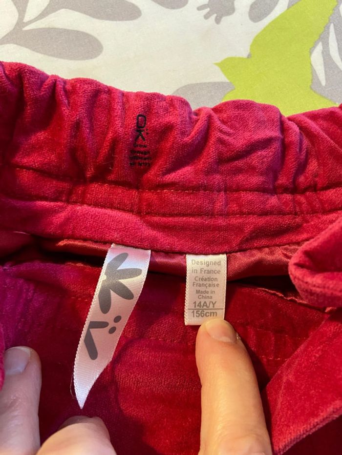 Mini jupe velours fuschia Okaïdi 14 ans - photo numéro 13