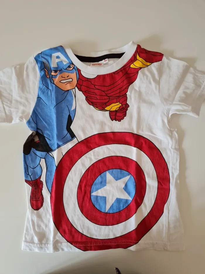 Tee shirt garçon avengers