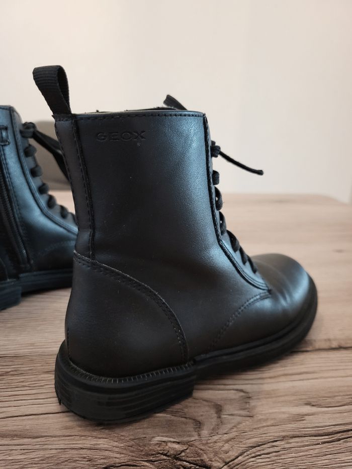 Bottines GEOX cuir noir pointure 29 - photo numéro 5