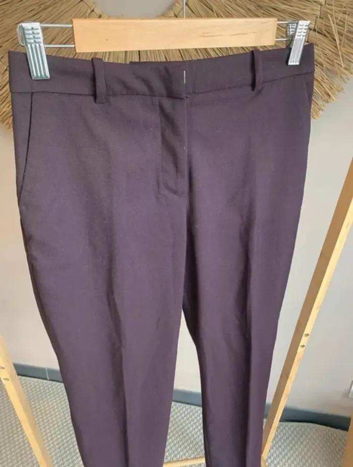 Pantalon de tailleur h&m mauve - photo numéro 4