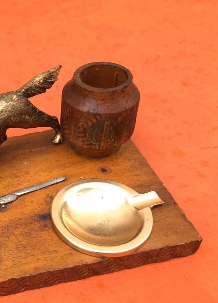 Années 1950 Nécessaire de fumeur Bois sculpté - photo numéro 5