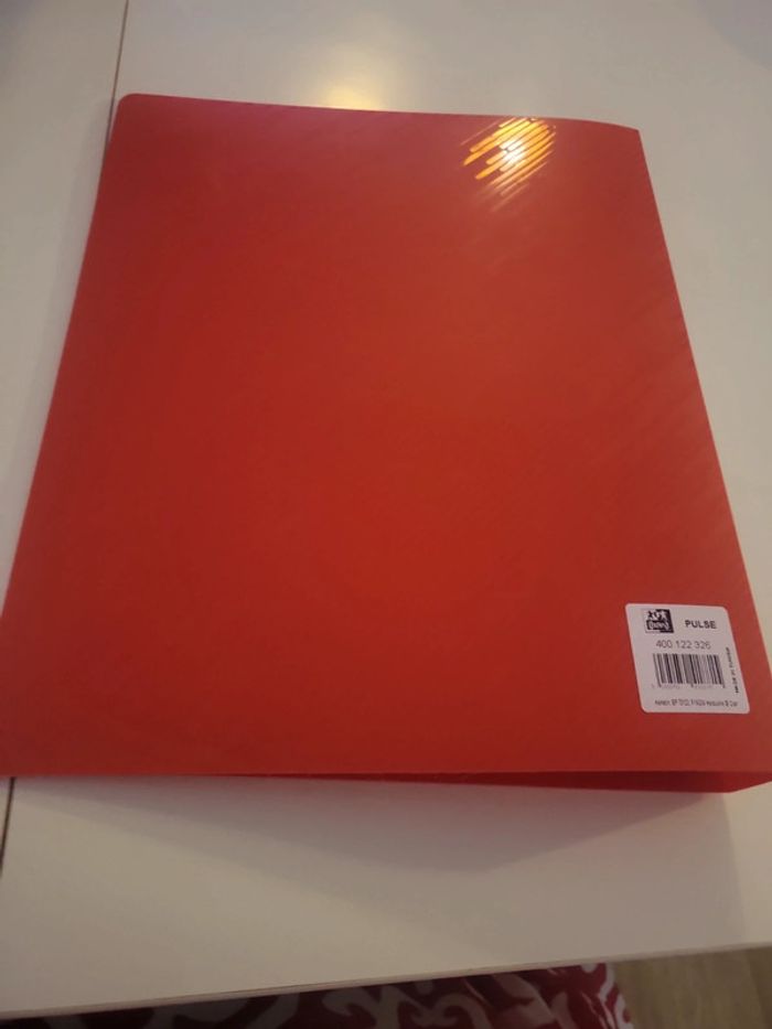 Classeur rouge oxford - photo numéro 3