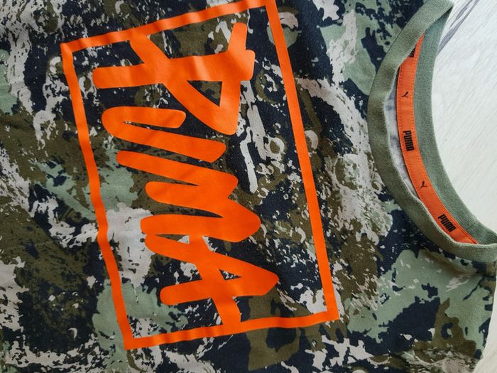 Tee shirt puma effet camouflage 8 ans - photo numéro 2