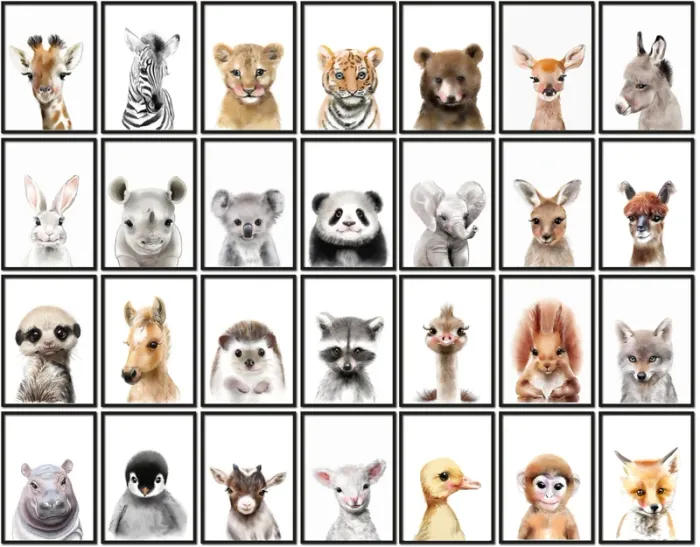 Affiches “Portraits d’Animaux” pour chambre d'enfant - photo numéro 3