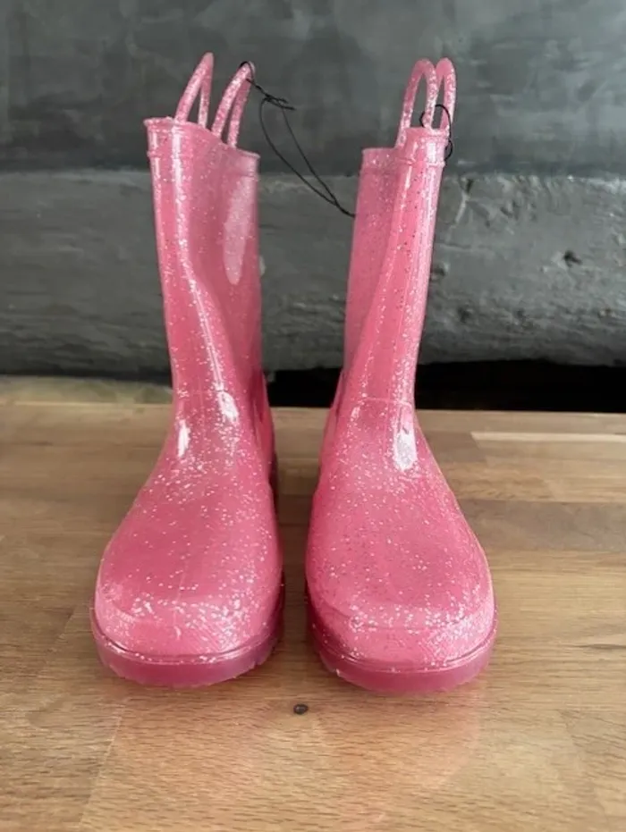 botte de pluie rose a pailletttes taille 33 - photo numéro 4