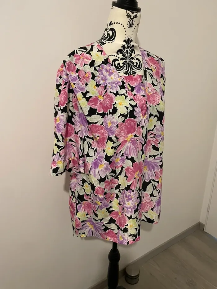 🌸 Blouse fleurie vintage Paul Mausner – Taille 50 🌸 - photo numéro 4