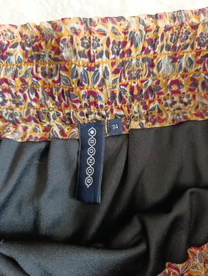 Mini jupe à volants Bonobo 34 taille élastique légère fluide - photo numéro 6