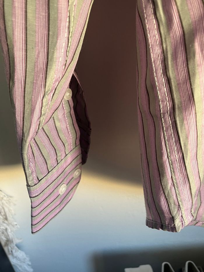 Chemise homme à rayure taille 42 bicolore - photo numéro 6