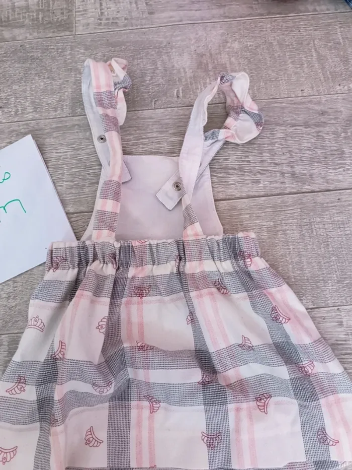 Robe salopette Lili gaufrette 18 mois 80 cm - photo numéro 4