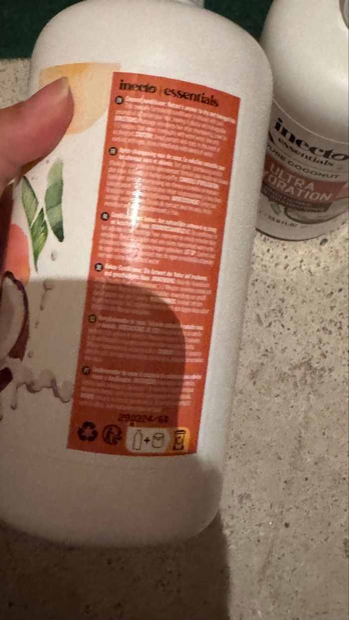 Lot de 2 après-shampooings hydratants – inecto essentials PURE COCONUT – 1L chacun - photo numéro 3