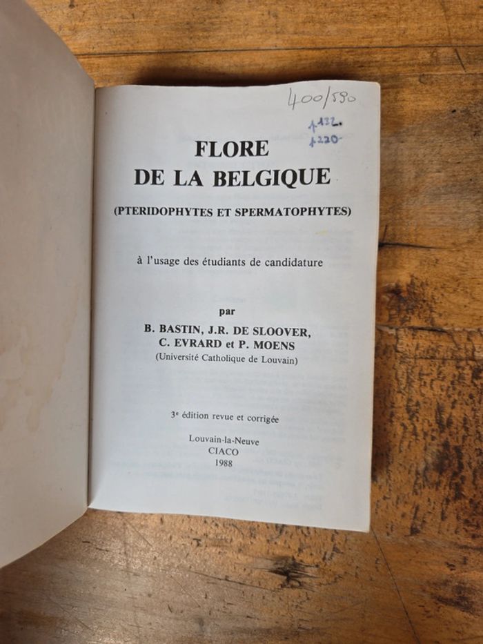 Livre "Flore de la Belgique" - photo numéro 3