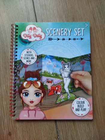 Livre Scenery Set avec stickers et mise en scène neuf