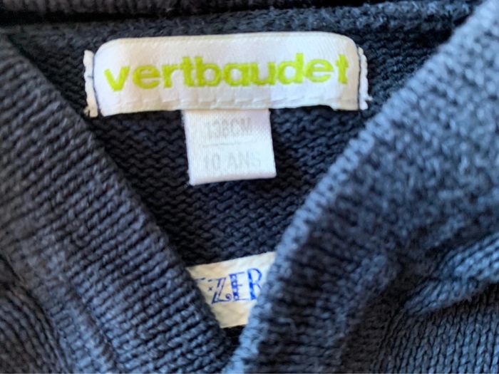 Pull bleu Vertbaudet taille 10 ans - photo numéro 2